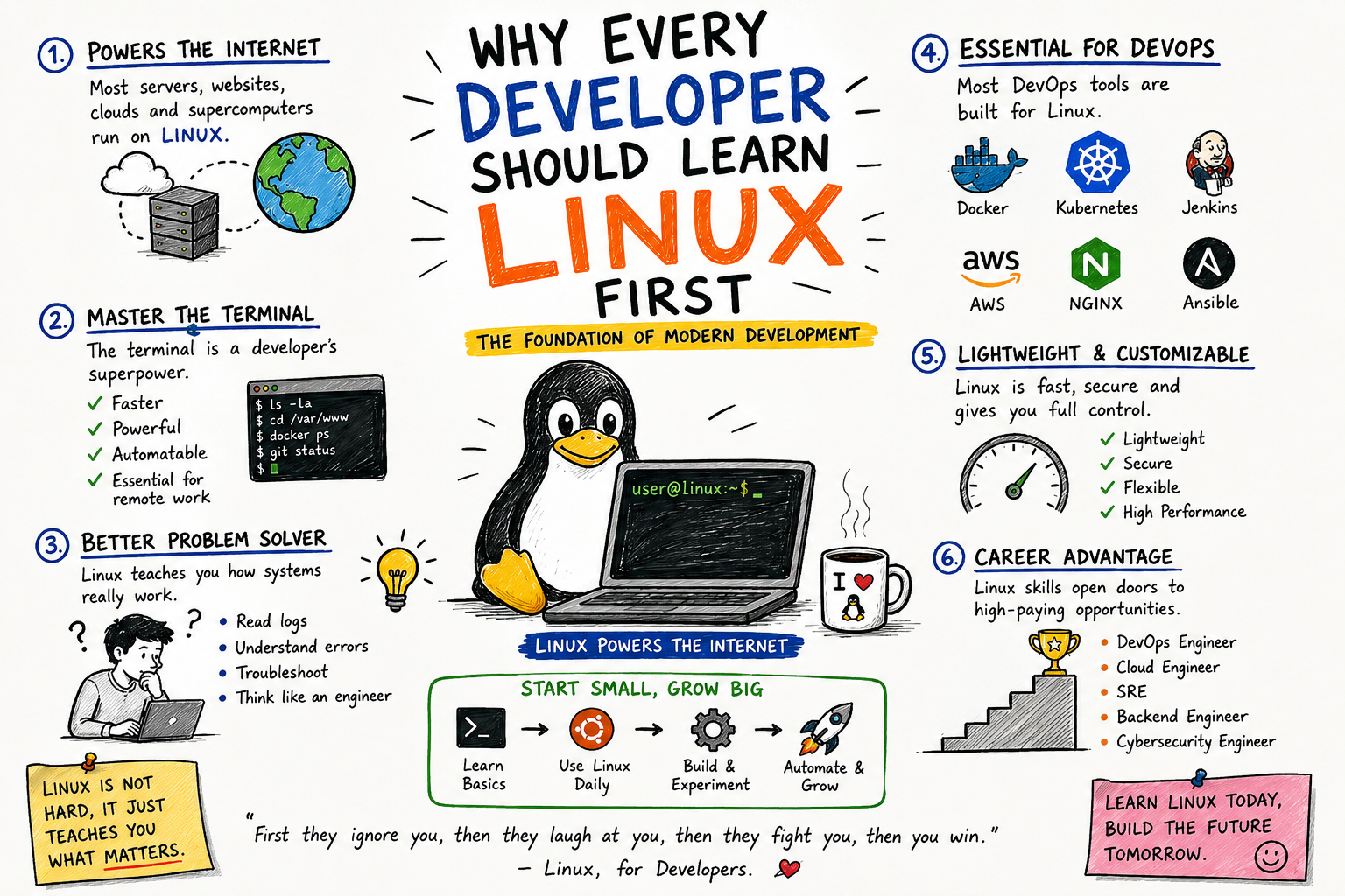 Why Every Developer Should Learn Linux First