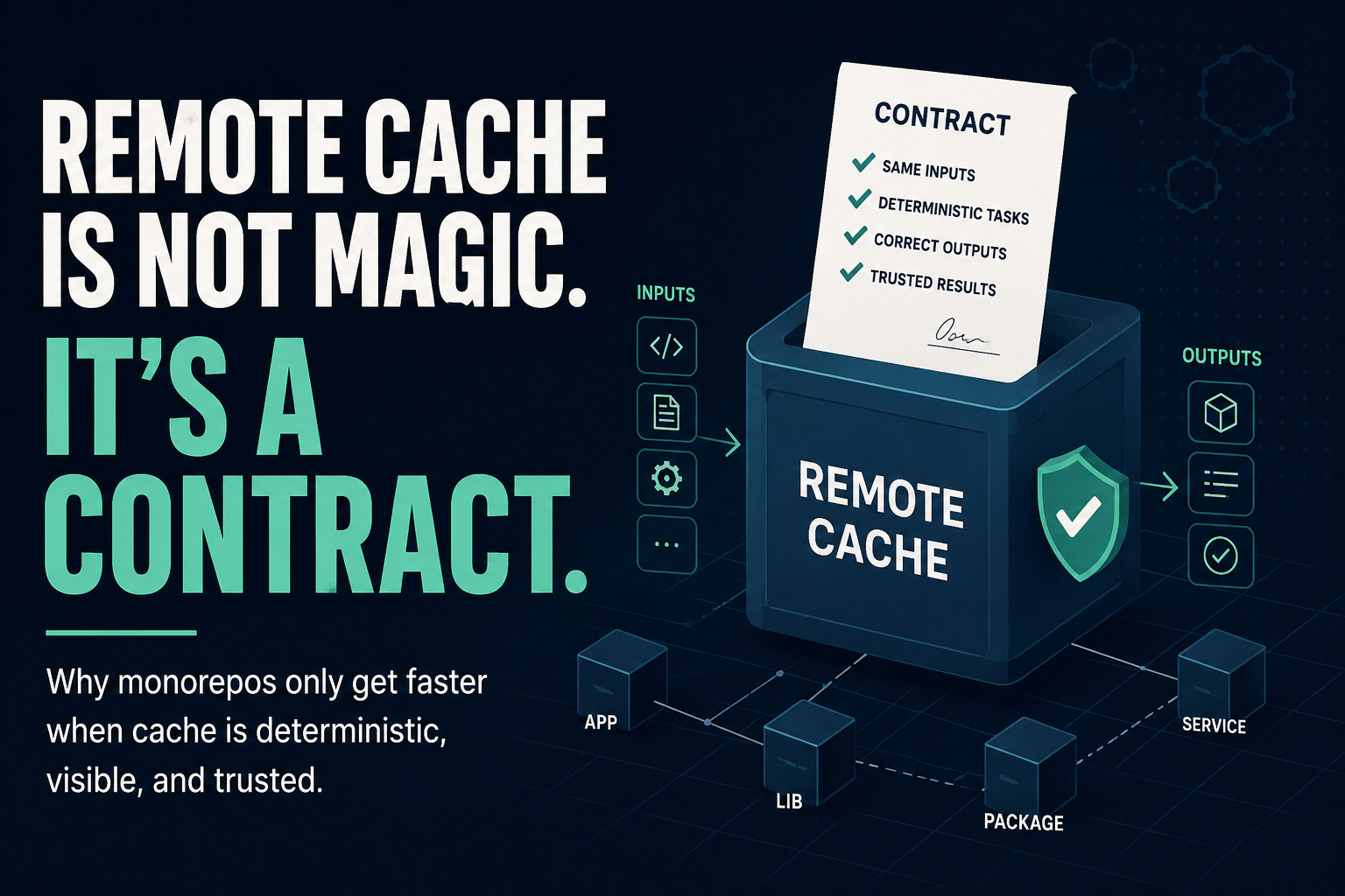 Remote Cache Is Not Magic. It’s a Contract.