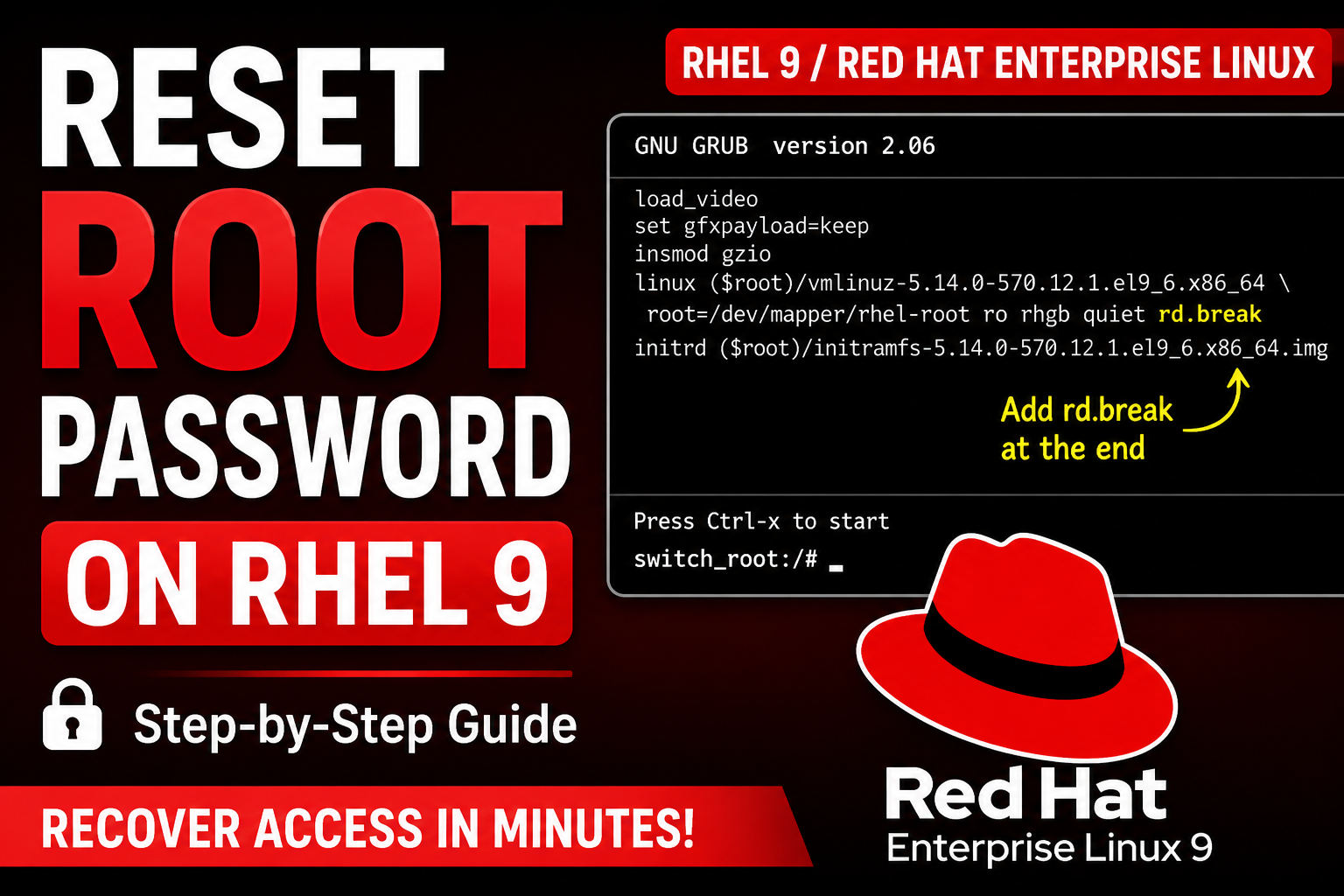 How to Reset a Forgotten Root Password on RHEL 9