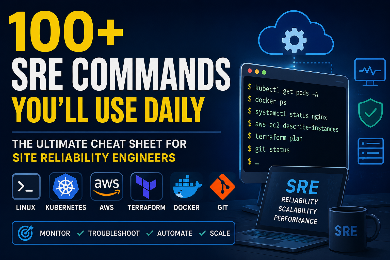 100+ SRE Commands You’ll Actually Use Every Day