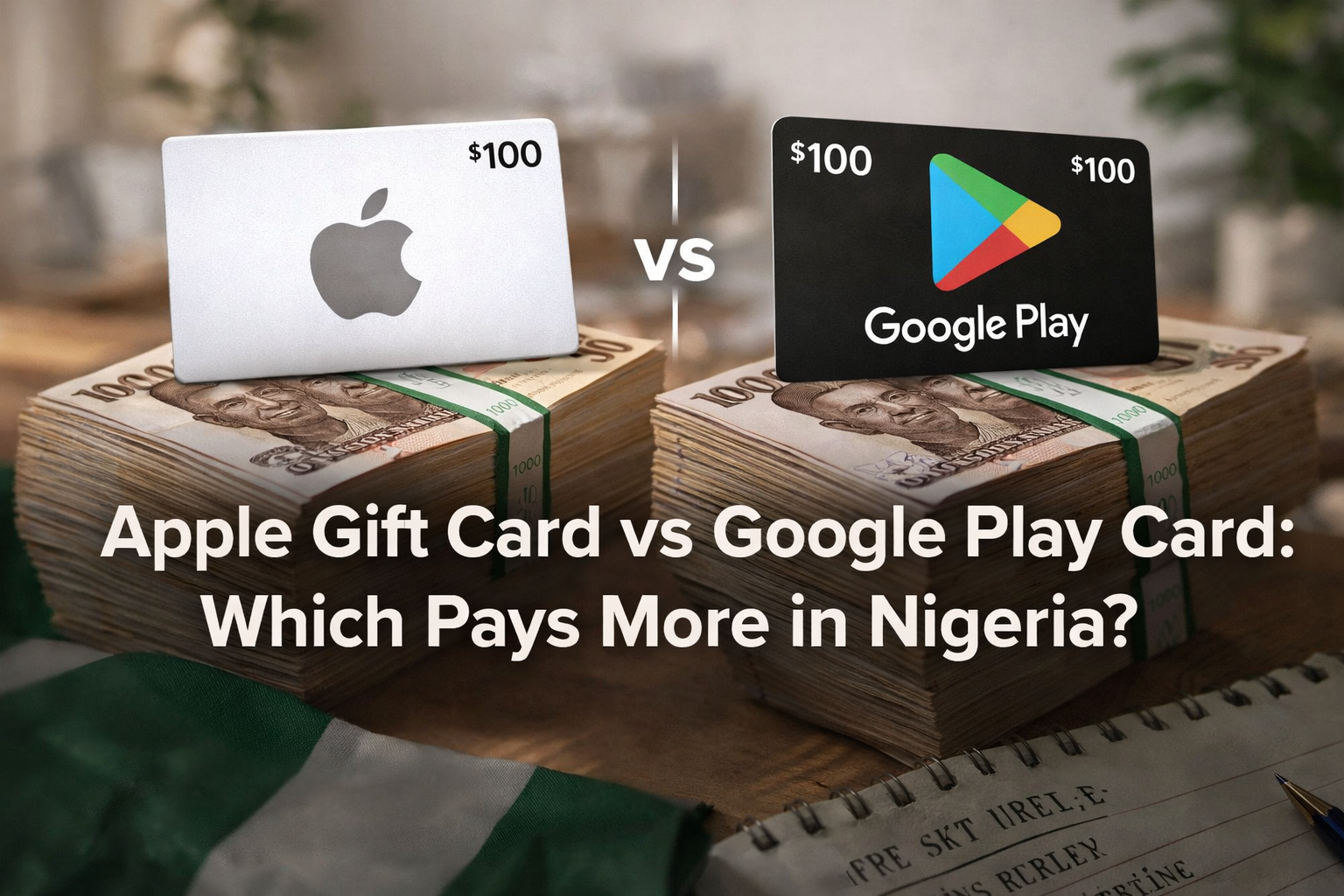 Apple Gift Card vs Google Play Card: Which Pays More in Nigeria? (2026 Rates)