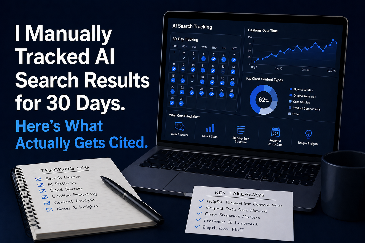 I Manually Tracked AI Search Results for 30 Days. Here’s What Actually Gets Cited.
