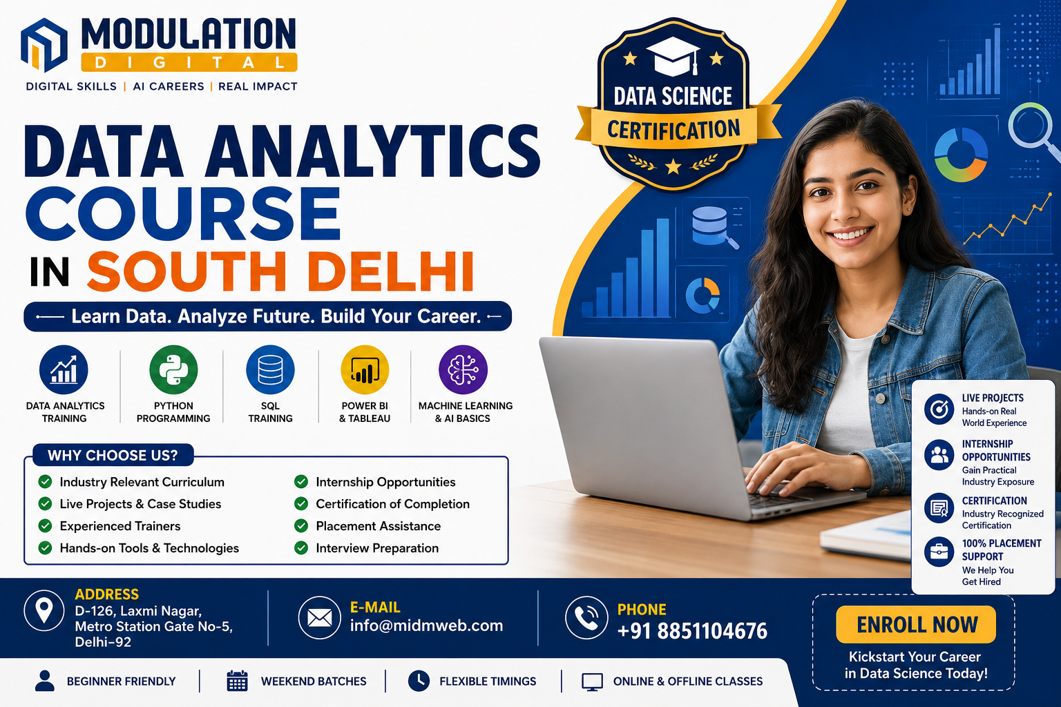 Best Data Science Institute in South Delhi