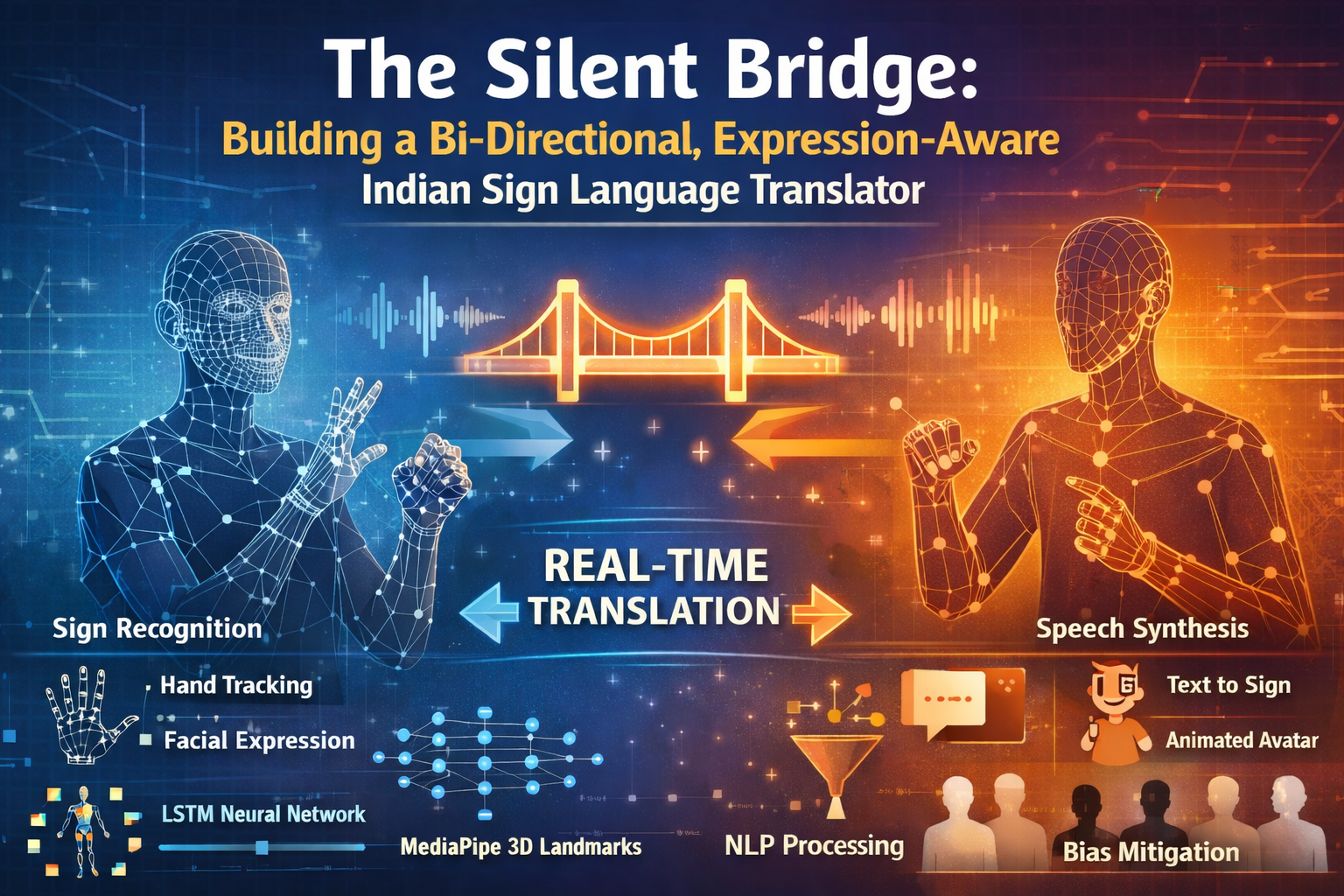 The Silent Bridge: Building a Bi-Directional, Expression-Aware Indian Sign Language Translator