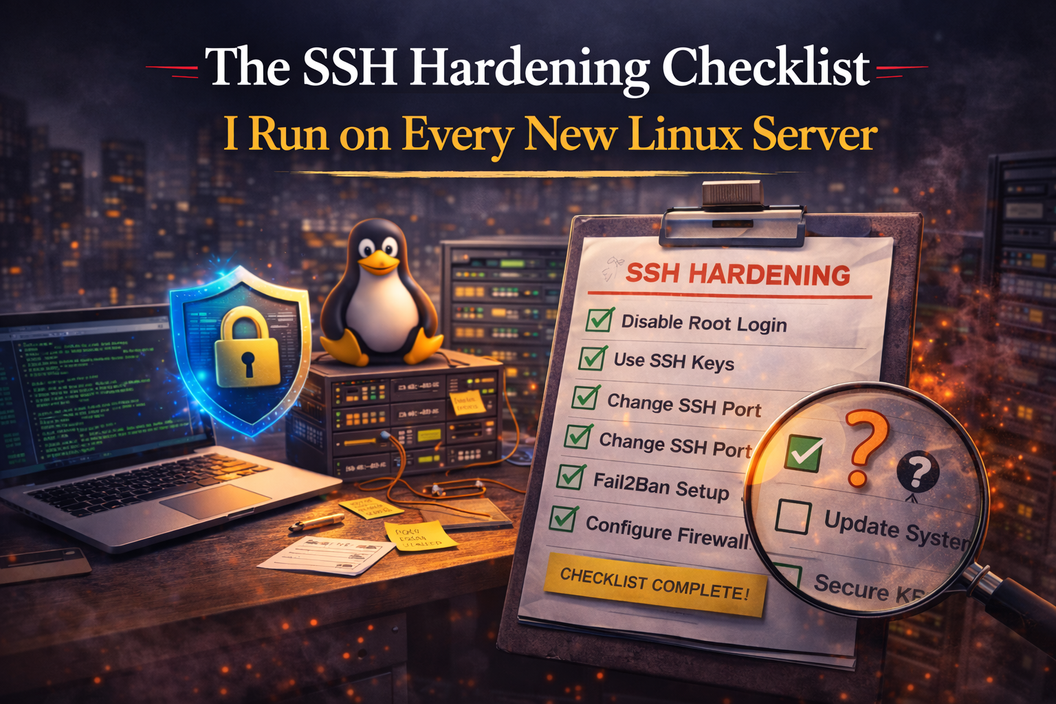 The SSH Hardening Checklist I Run on Every New Linux Server