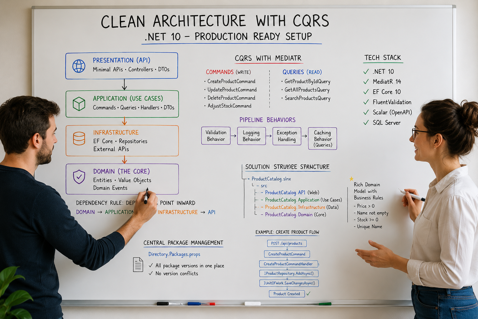 Clean Architecture With .NET 10 and CQRS: The Complete Production-Ready Project Setup