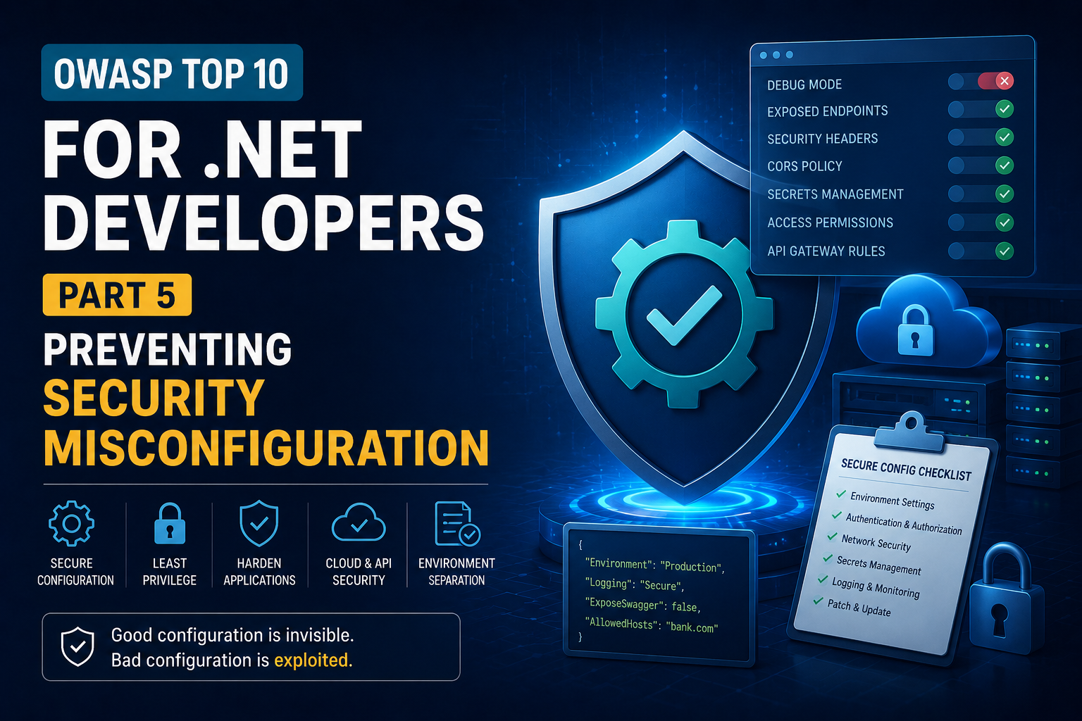 OWASP Top 10 for .NET Developers – Part 5: Preventing Security Misconfiguration