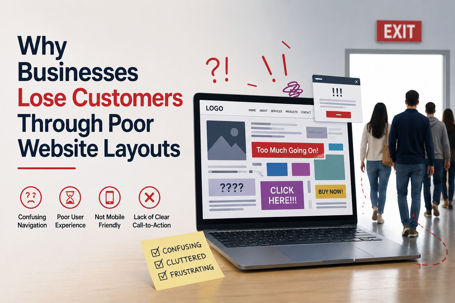 Why Businesses Lose Customers Through Poor Website Layouts