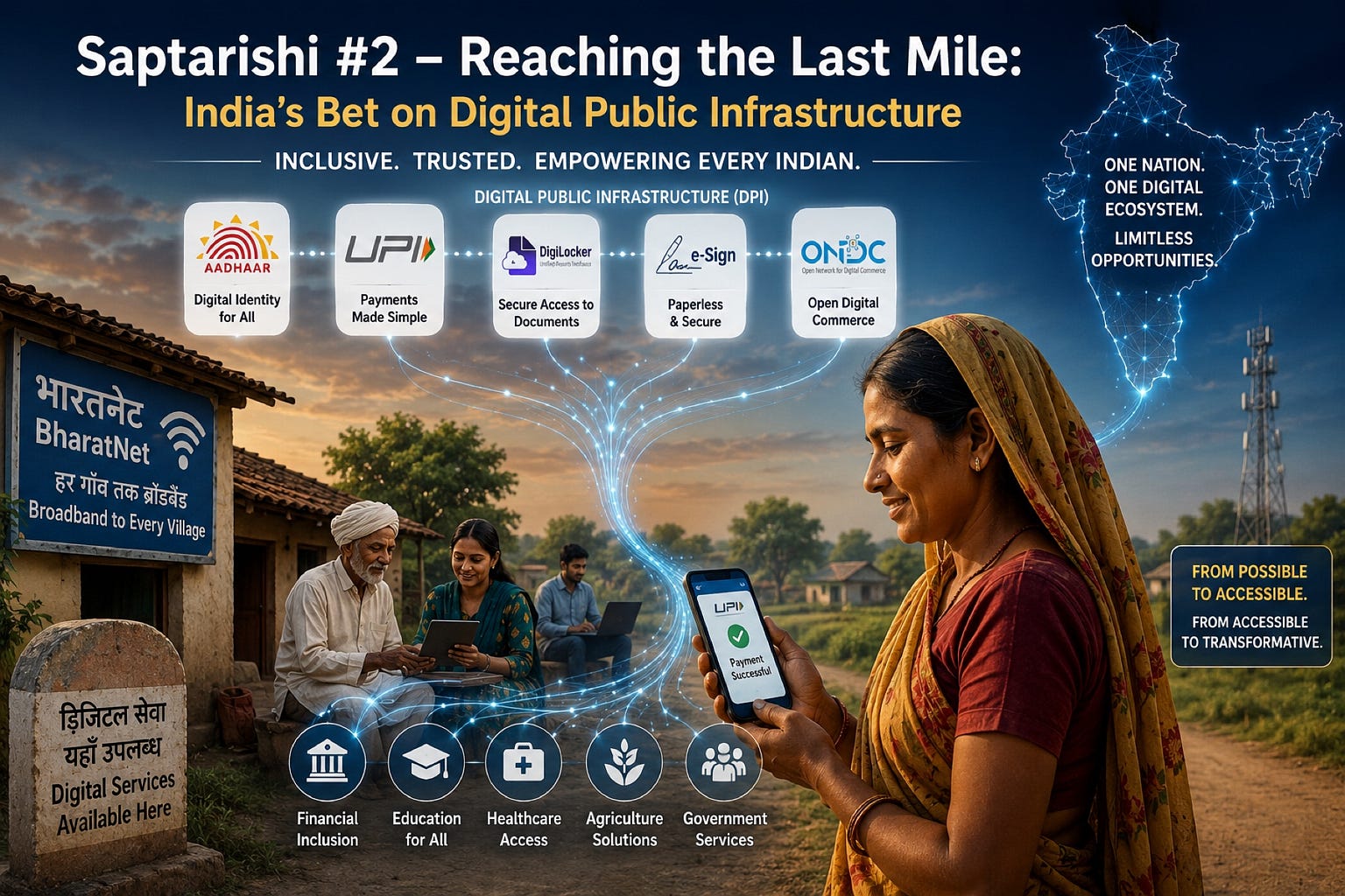 Saptarishi #2 – Reaching the Last Mile: India’s Bet on Digital Public Infrastructure