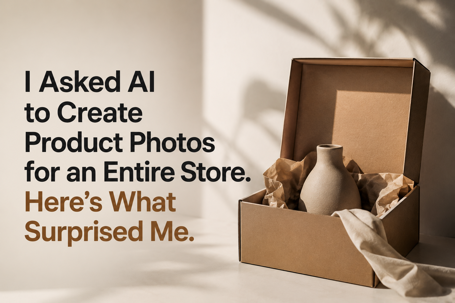I Asked AI to Create Product Photos for an Entire Store. Here’s What Surprised Me.