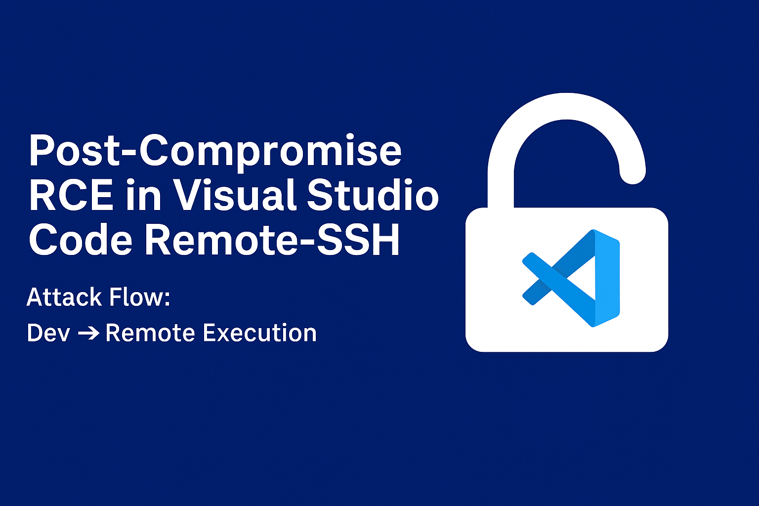 Post-Compromise RCE in VS Code Remote‑SSH: Turning Developer Access into Cloud Compromise