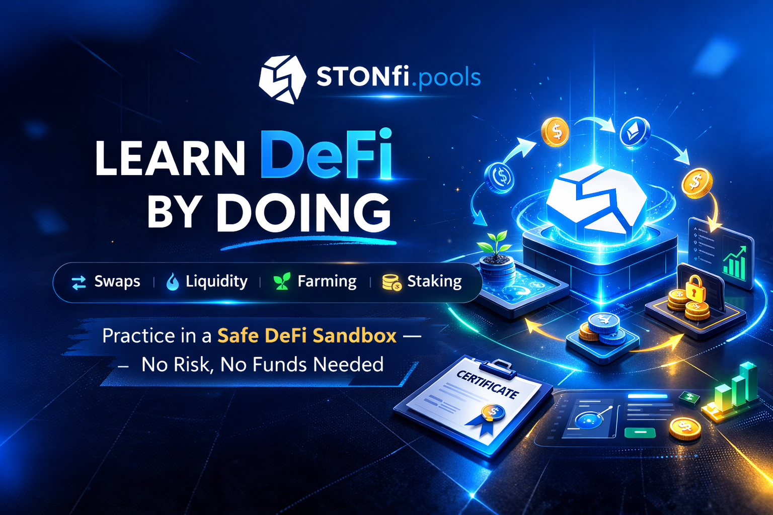 LEARN DEFI BY DOING: STONFI.POOLS INTERACTIVE COURSE