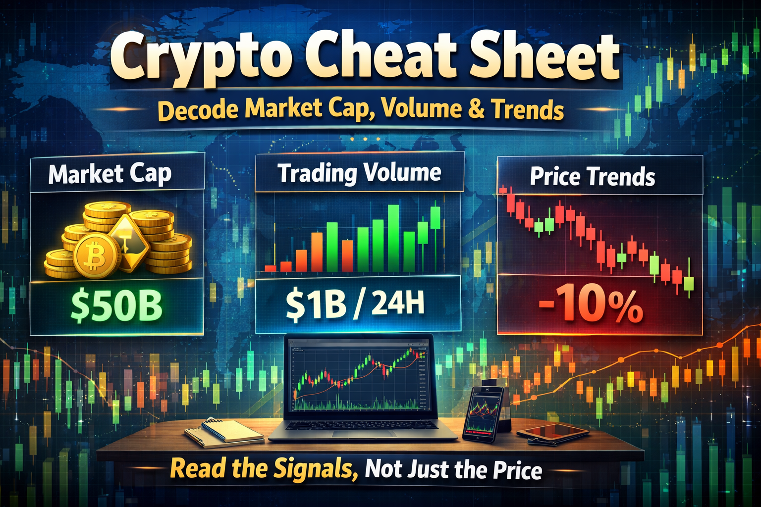 Crypto Cheat Sheet: How to Decode Market Cap, Volume, and Trends