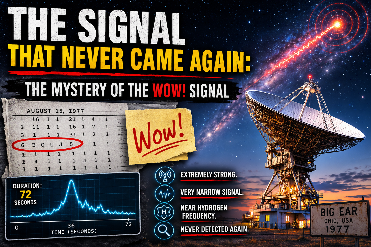 The Signal That Never Came Again: The Mystery of the Wow! Signal