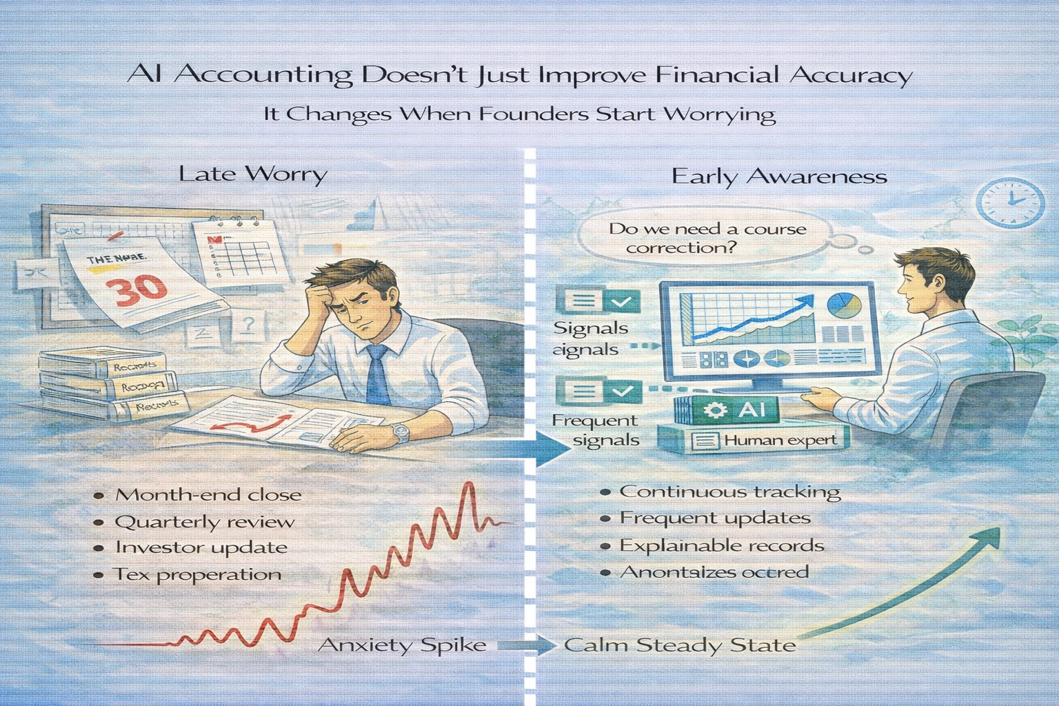 AI Accounting Doesn’t Just Improve Financial Accuracy, It Changes When Founders Start Worrying