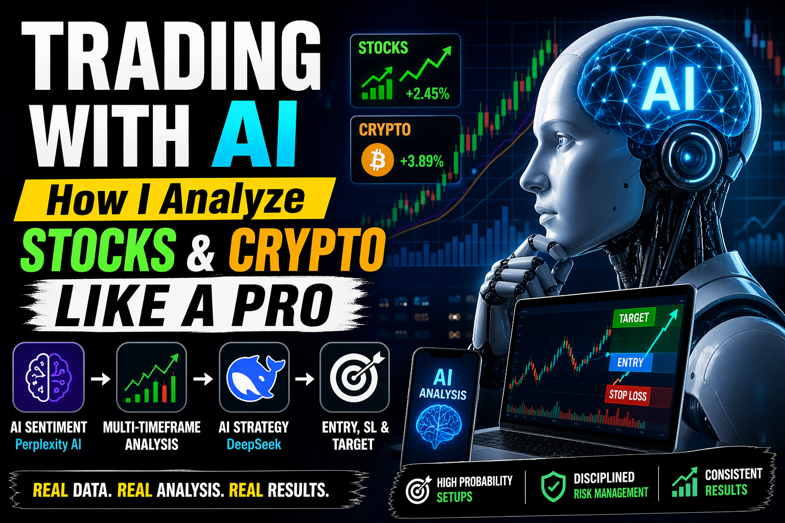 Trading with AI: How I Analyze Stocks and Crypto Like a Pro (Real Workflow)