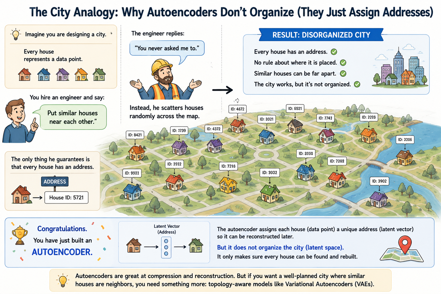 If Autoencoders Can Compress Data, Why Did We Invent Variational Autoencoders?