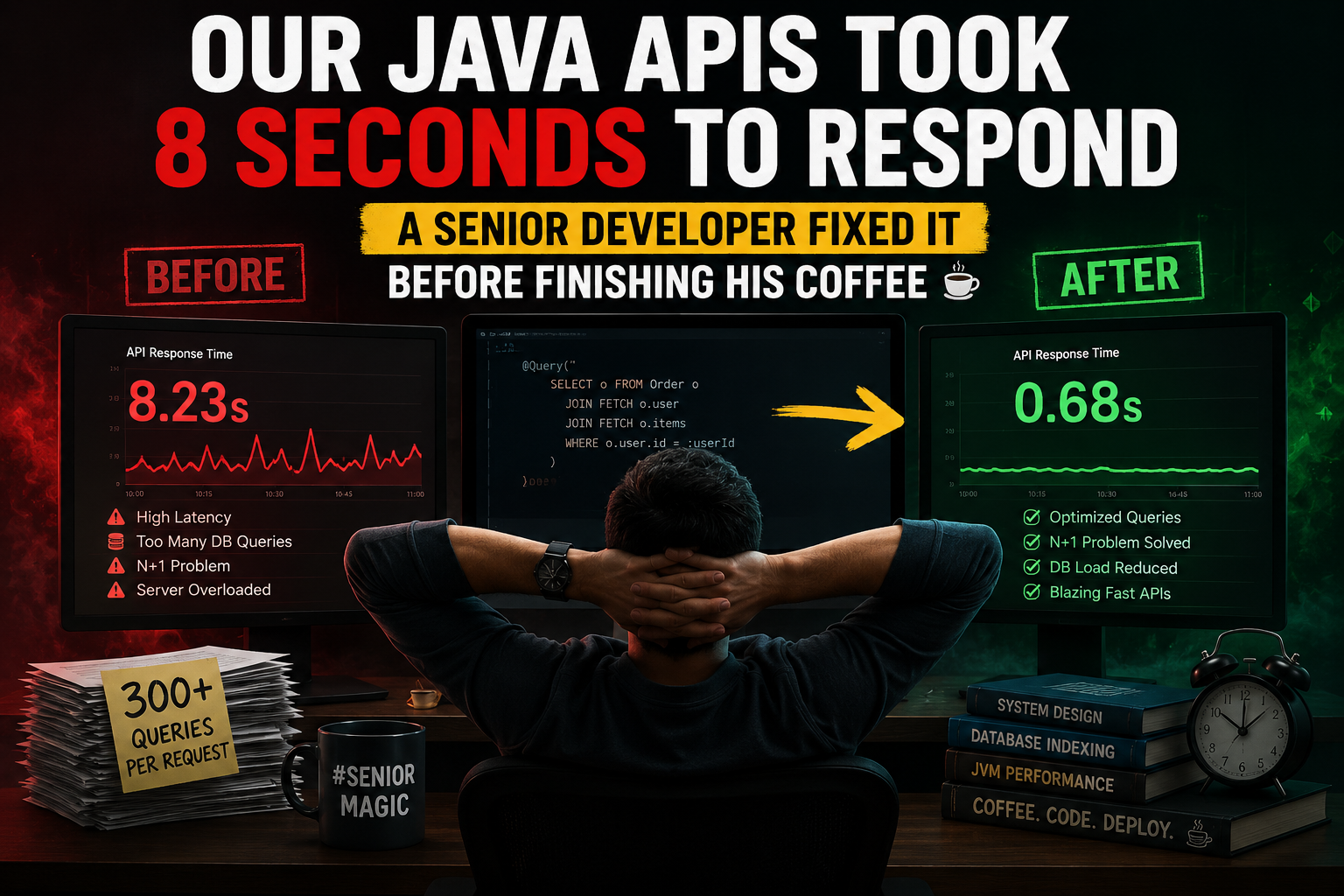 Our Java APIs Took 8 Seconds to Respond — A Senior Developer Fixed It Before Finishing His Coffee