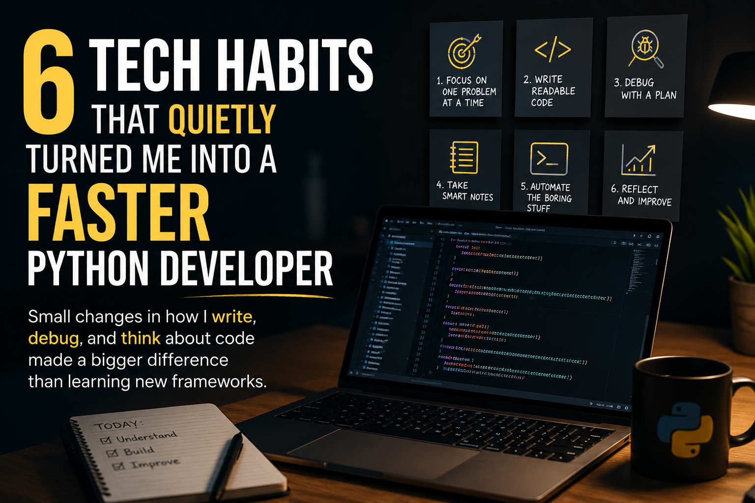 6 Tech Habits That Quietly Turned Me Into a Faster Python Developer