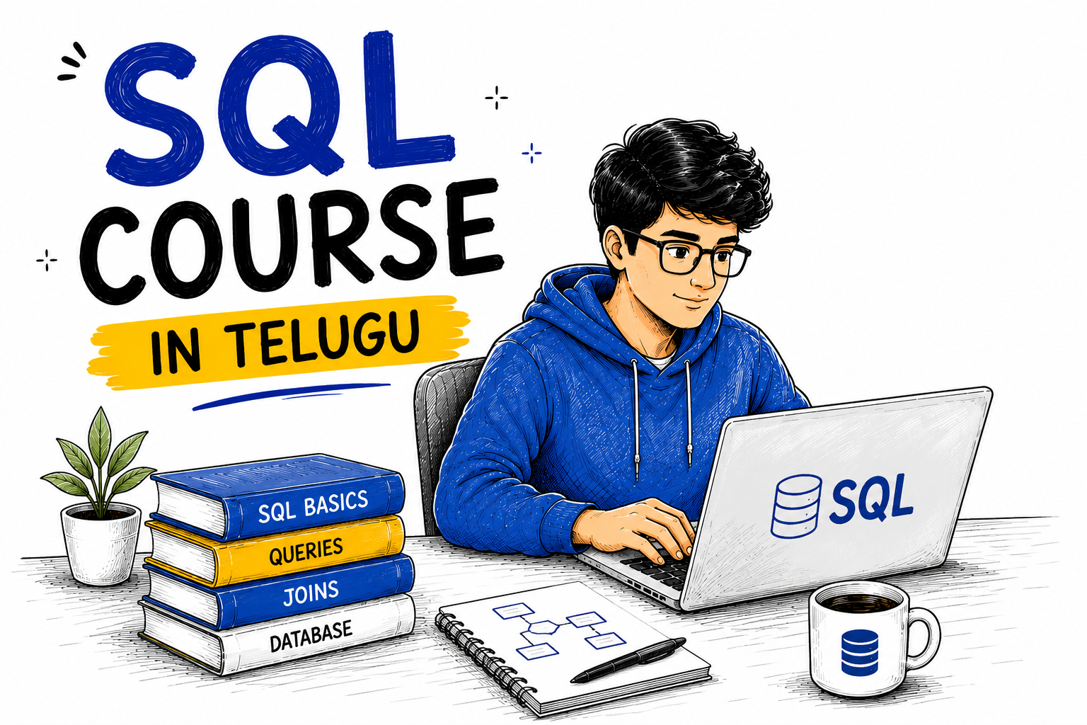 Complete SQL Learning Path for Beginners in Telugu : SQL Course in Telugu