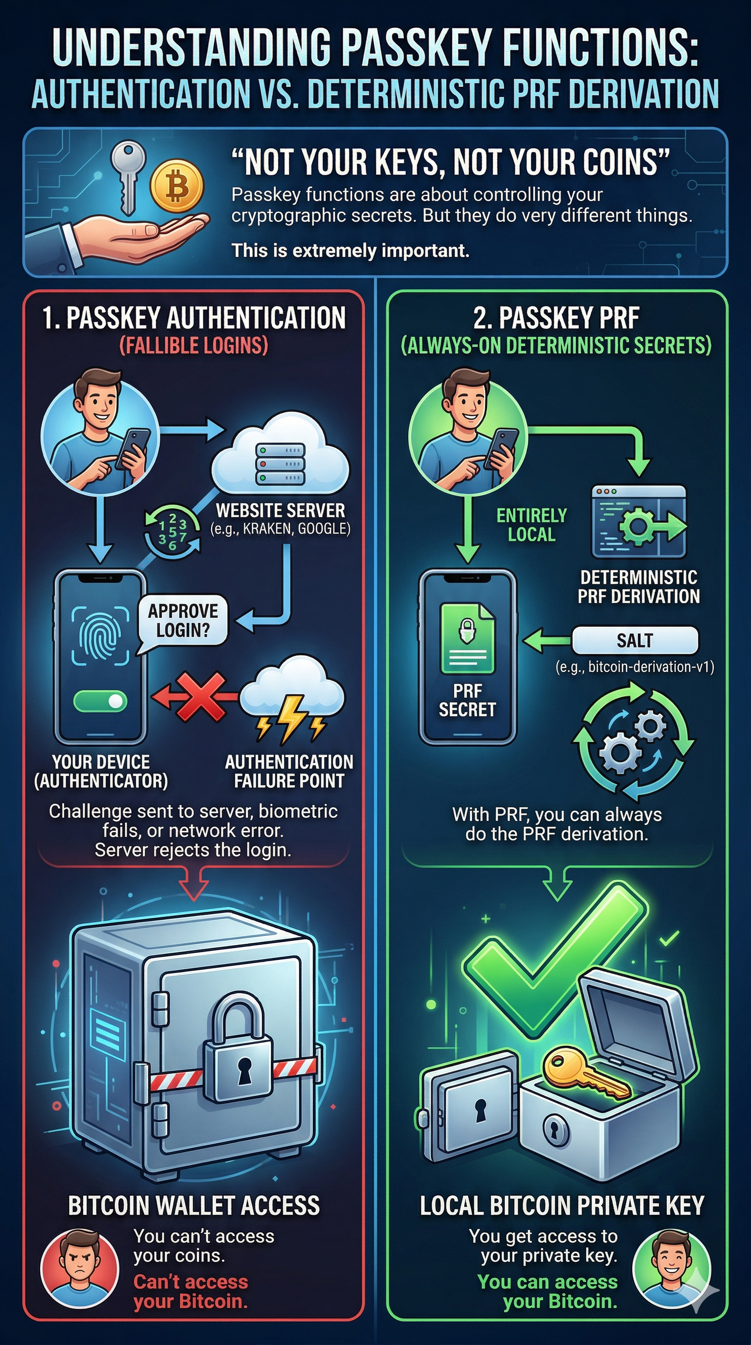 Not Your Keys, Not Your Coins — The Passkey Edition