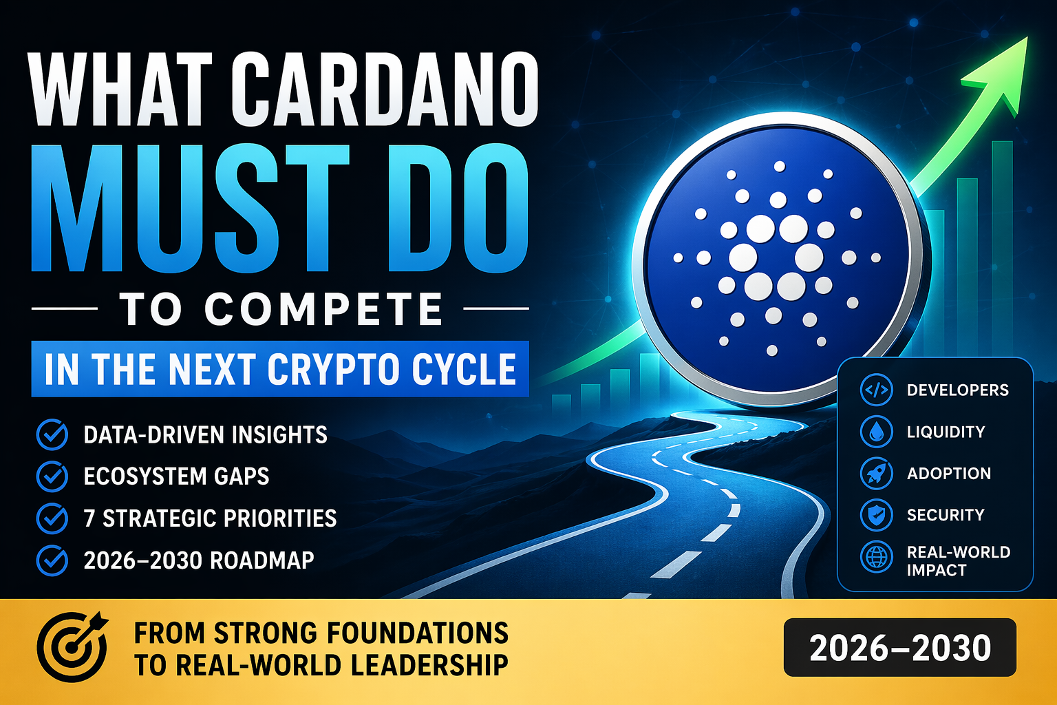 What Cardano Must Do to Compete in the Next Crypto Cycle (2026–2030)
