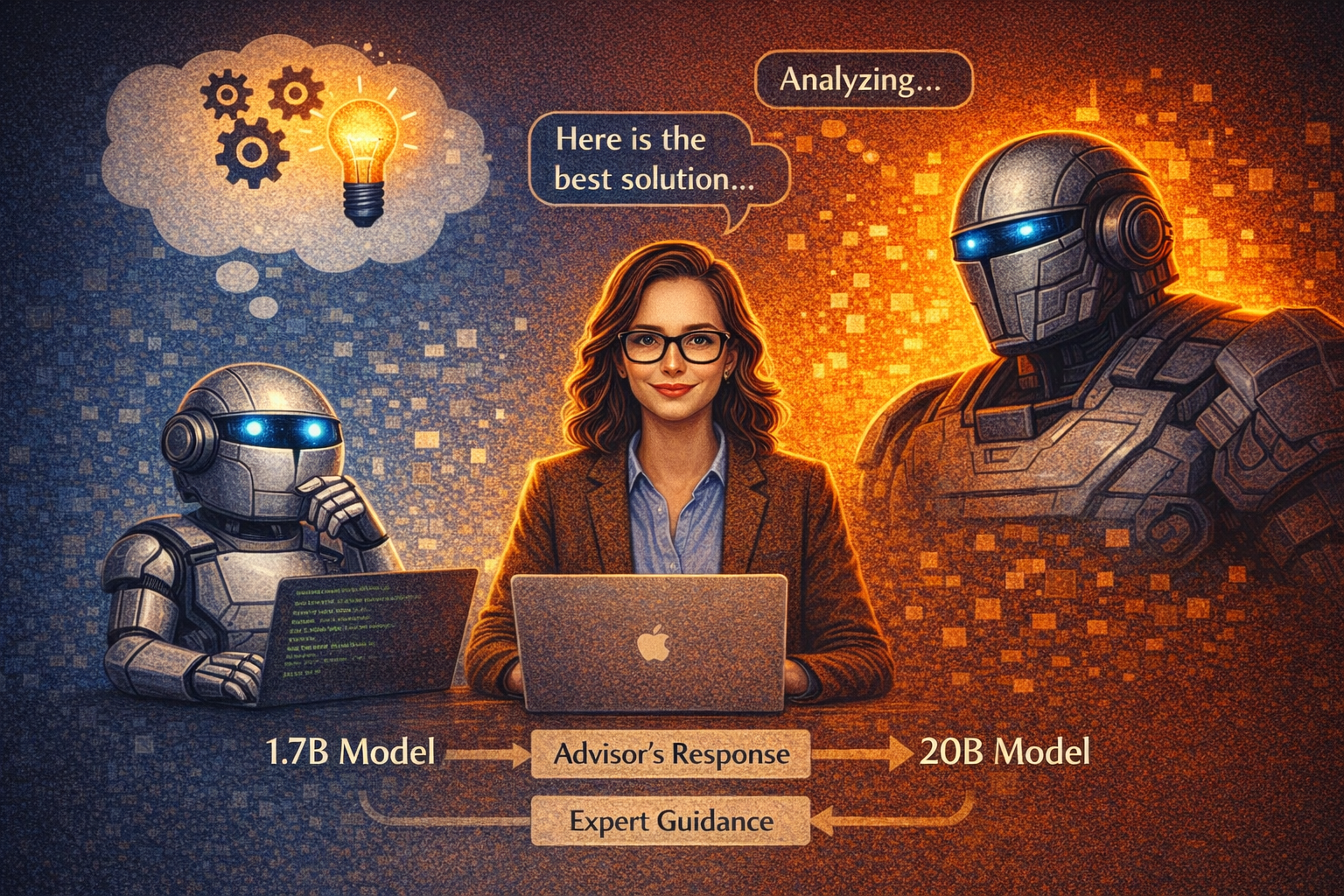 Can a 1.7B Model “Think Like” a 20B One? I Tried the Advisor Pattern with Ollama