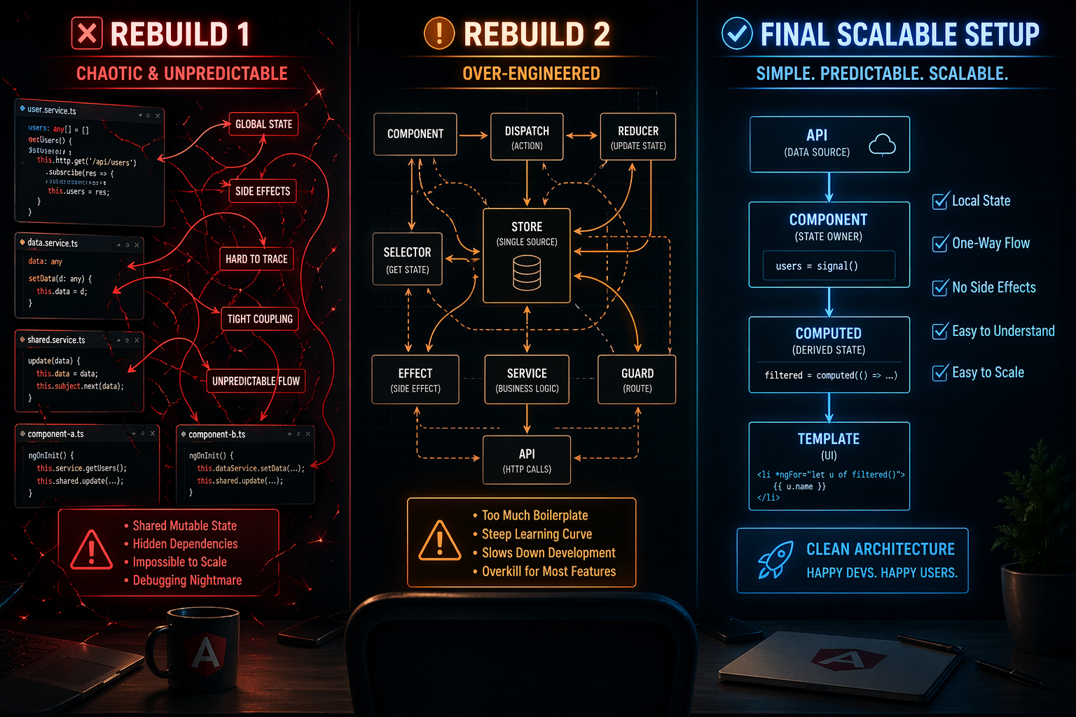 After 3 Failed Angular Rebuilds, This Is the Only Setup That Scaled