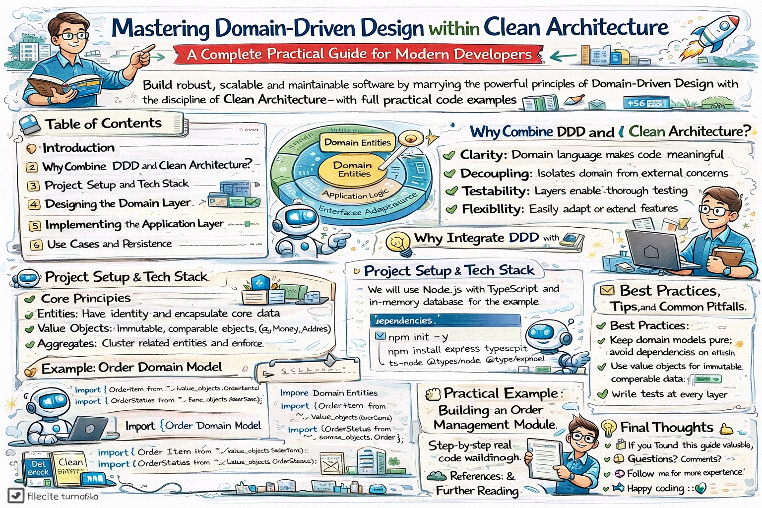 Mastering Domain-Driven Design within Clean Architecture.