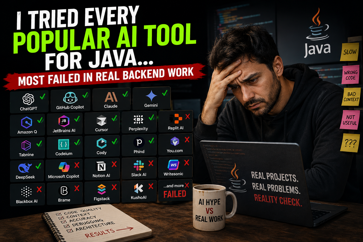 I Tried Every Popular AI Tool for Java… Most Failed in Real Backend Work
