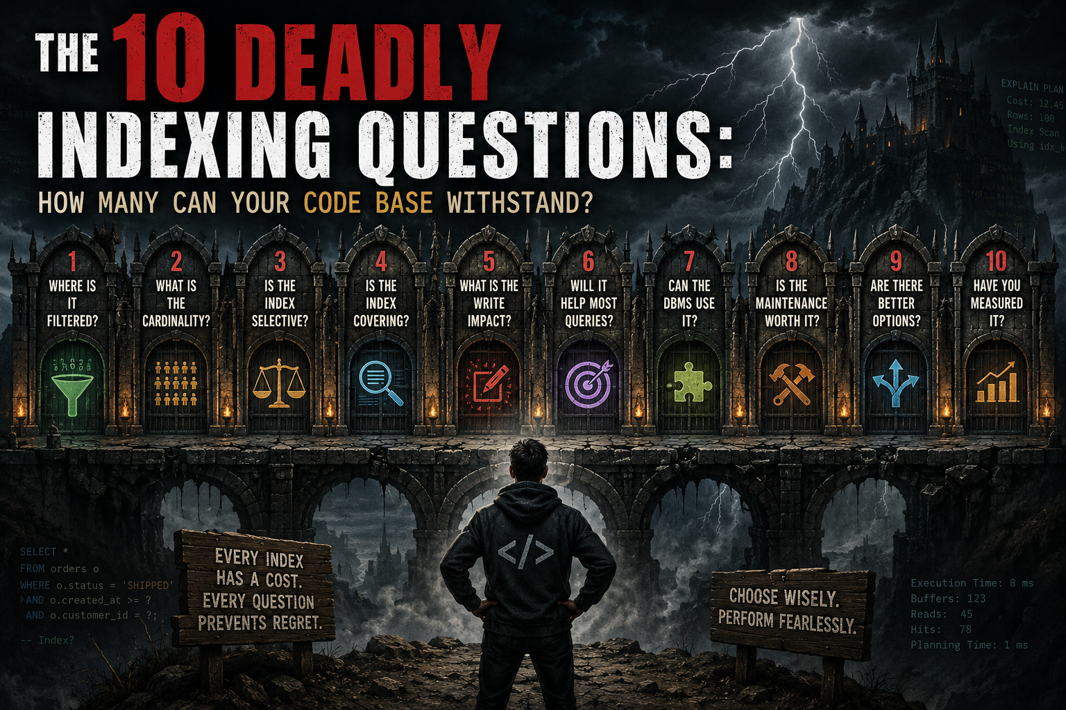 The 10 Deadly Indexing Questions: How Many Can Your Code Base Withstand?