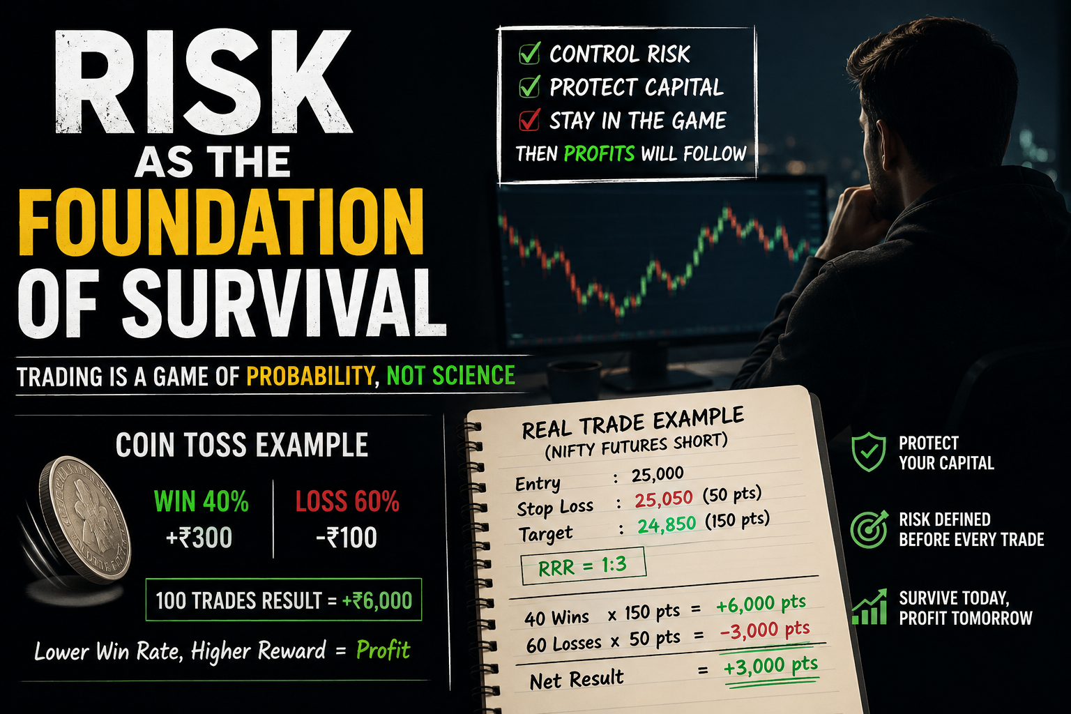 Risk as the Foundation of Survival: Why I Stopped Chasing Accuracy in Trading