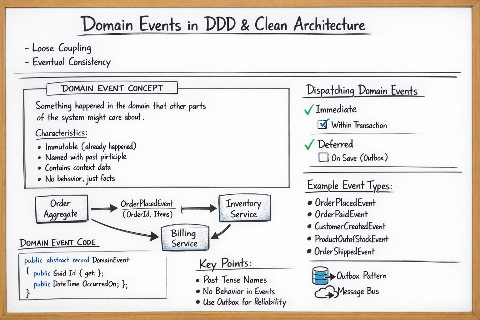How to Use the Domain Event Pattern | DDD, Clean Architecture