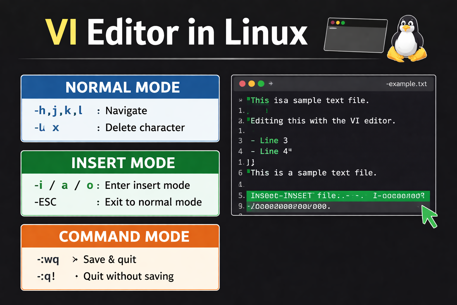 A Beginner’s Guide to the VI Editor in Linux