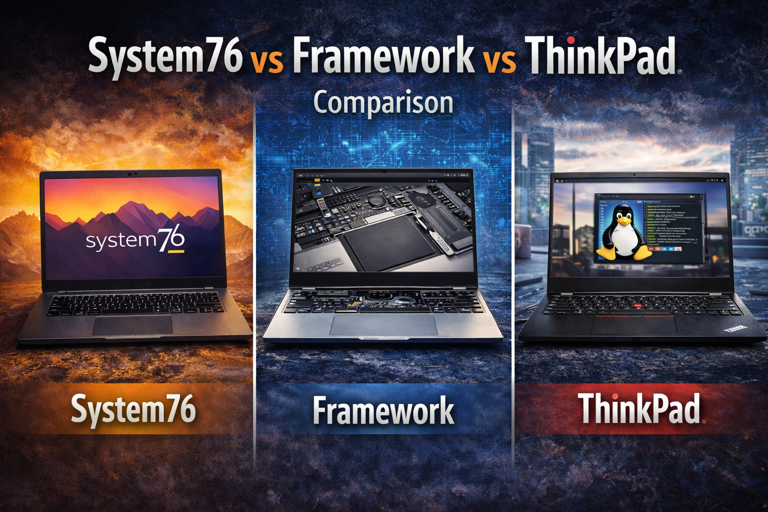 System76 vs Framework vs ThinkPad: Which Linux Laptop Actually Deserves Your Money in 2026?