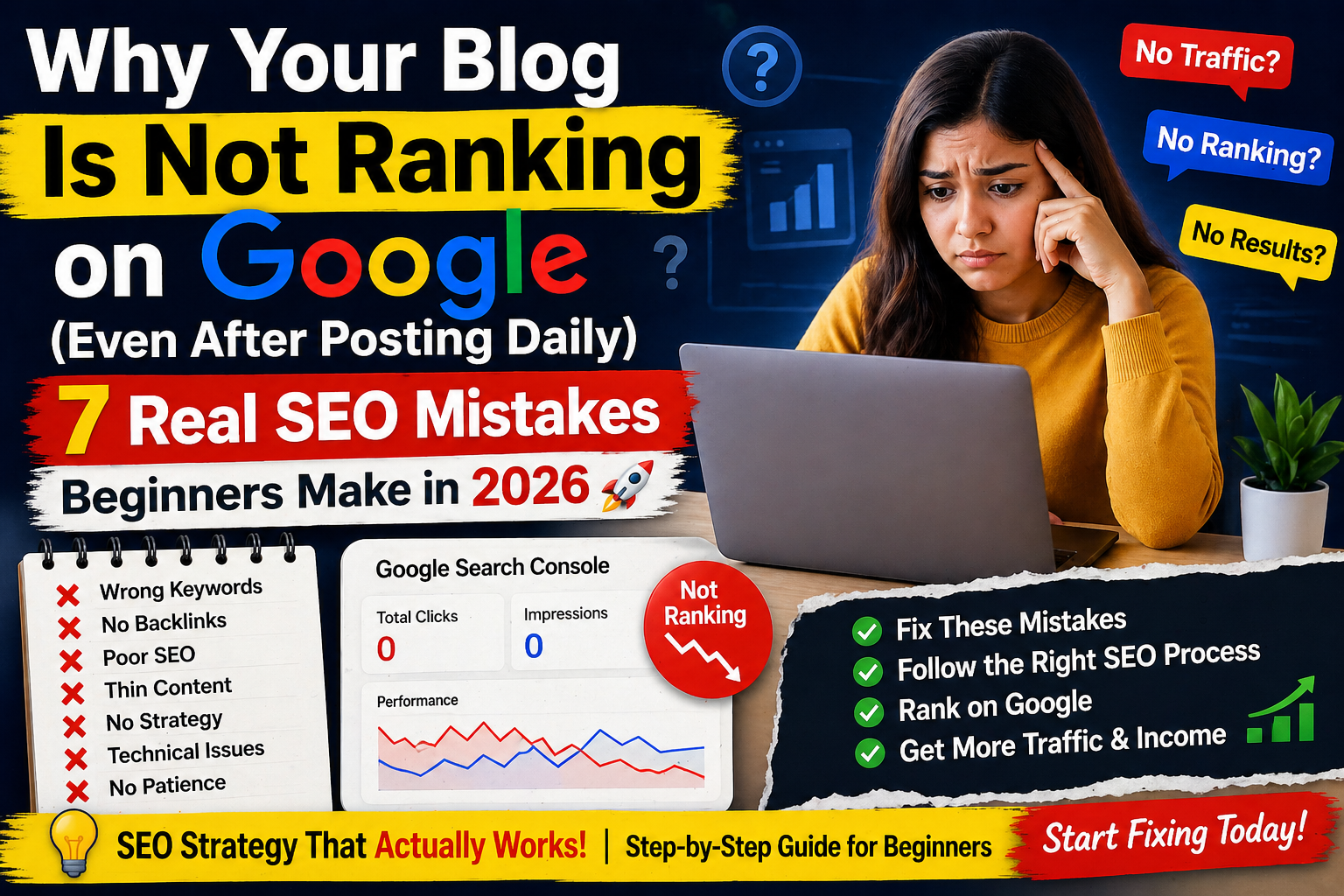 Why Your Blog Is Not Ranking on Google (Even After Posting Daily)