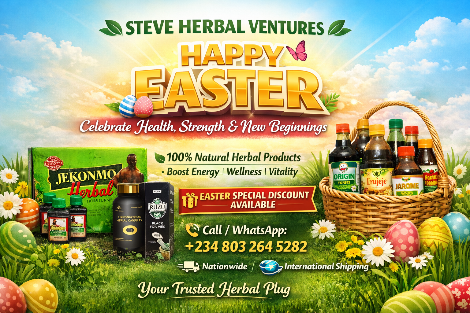✨ HAPPY EASTER FROM STEVE HERBAL VENTURES ✨