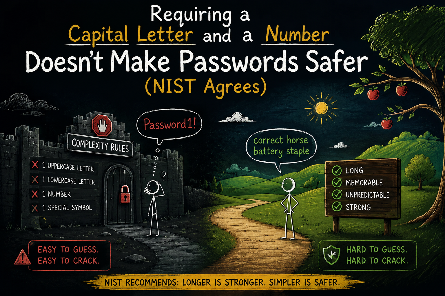 Requiring a Capital Letter and a Number Doesn’t Make Passwords Safer (NIST Agrees)