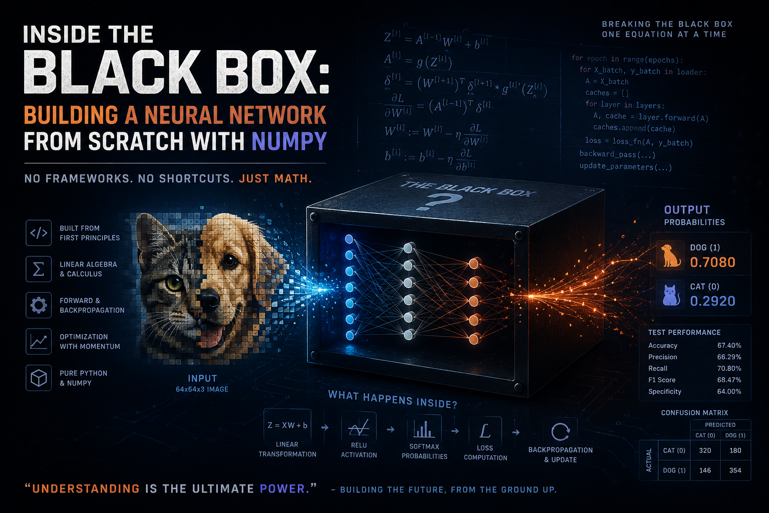 Inside the Black Box: Building a Neural Network from Scratch with NumPy