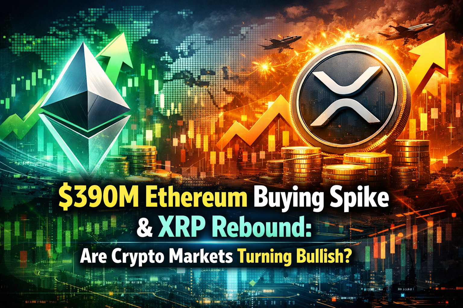 $390M Ethereum Buying Spike & XRP Rebound Signal Shift in Crypto Market Trends