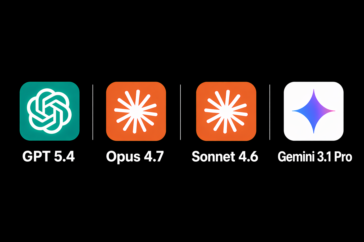 I Tested Opus 4.7, Sonnet 4.6, Gemini 3.1 Pro, and GPT 5.4 for Vibe Coding — Here’s Who Won