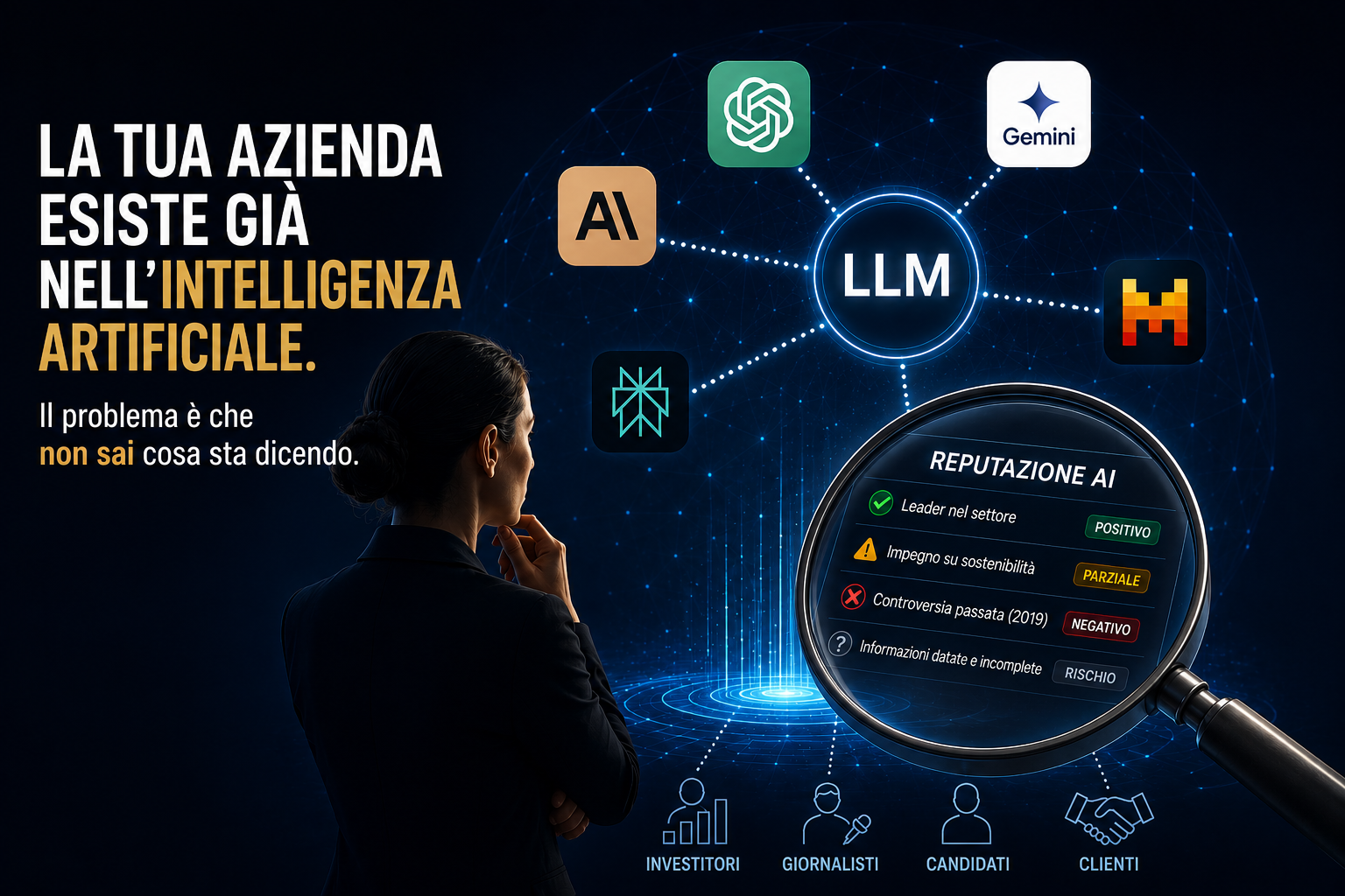 La tua azienda esiste già nell’intelligenza artificiale.