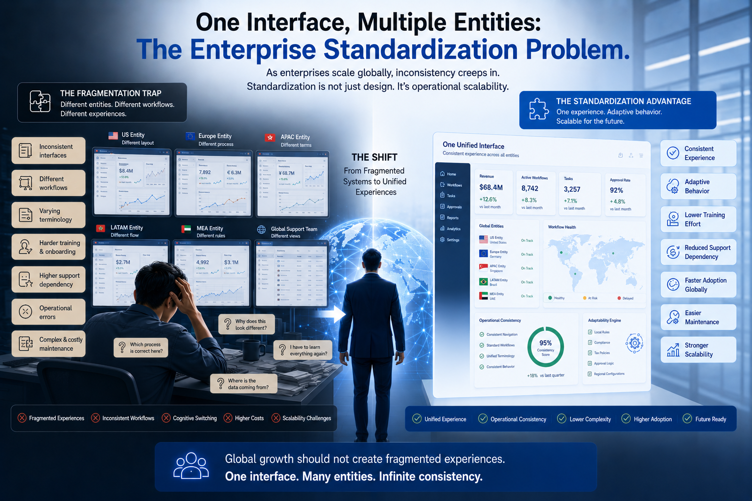 One Interface, Multiple Entities: The Enterprise Standardization Problem