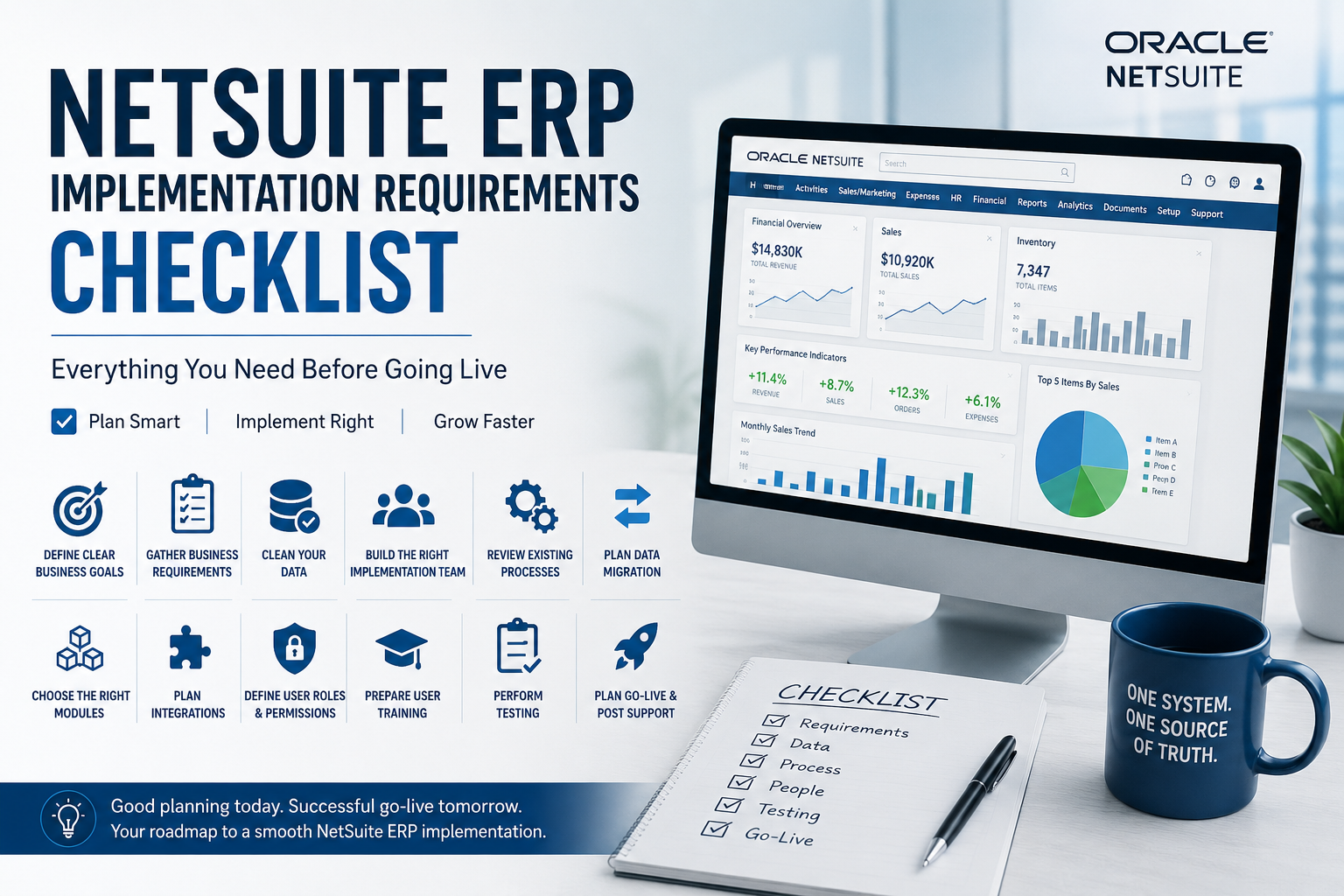 NetSuite ERP Implementation Requirements Checklist: Everything You Need Before Going Live