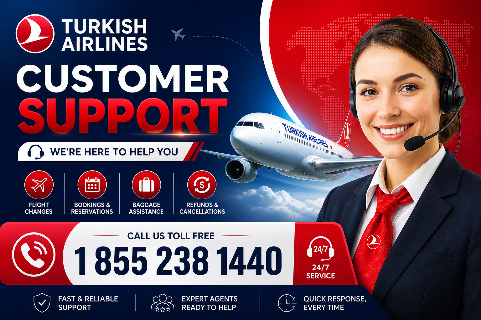 Turkish Airlines Reservation Support Phone Number