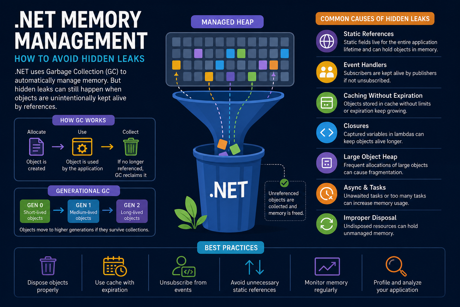 .NET Memory Management: How to Avoid Hidden Leaks