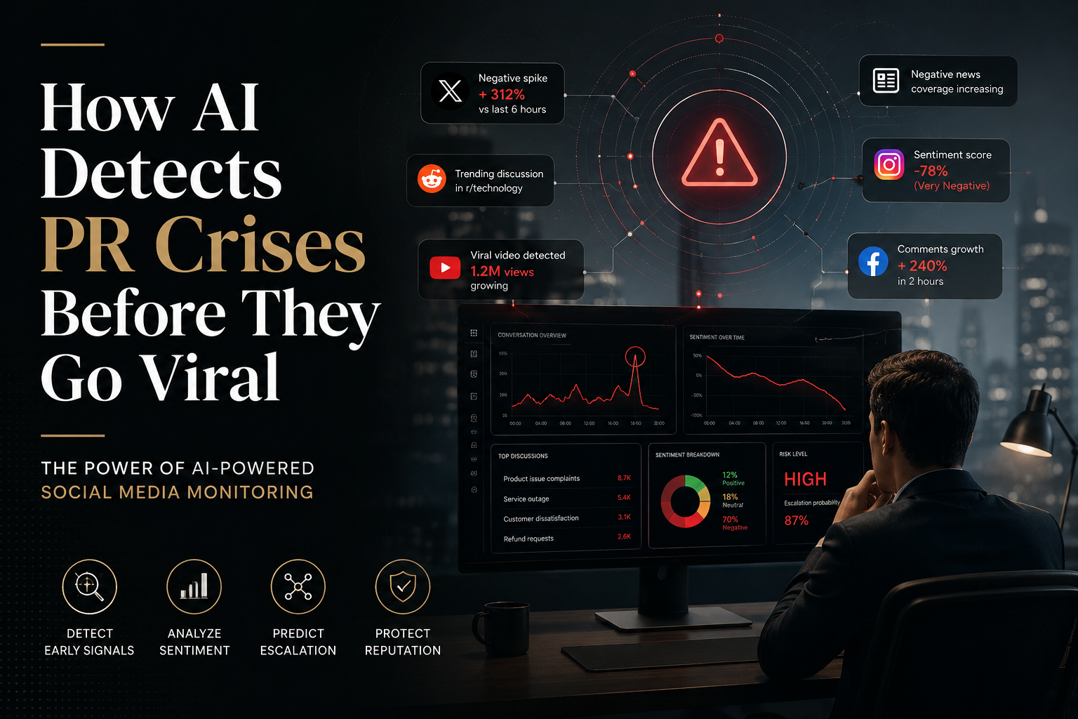 How AI Detects PR Crises Before They Go Viral: The Power of AI-Powered Social Media Monitoring