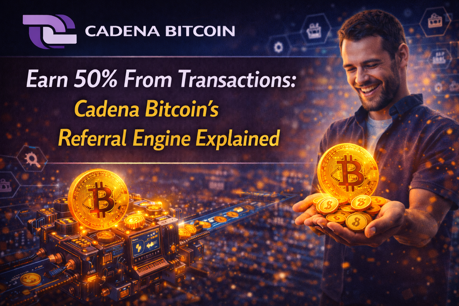 Earn 50% From Transactions: Cadena Bitcoin’s Referral Engine Explained
