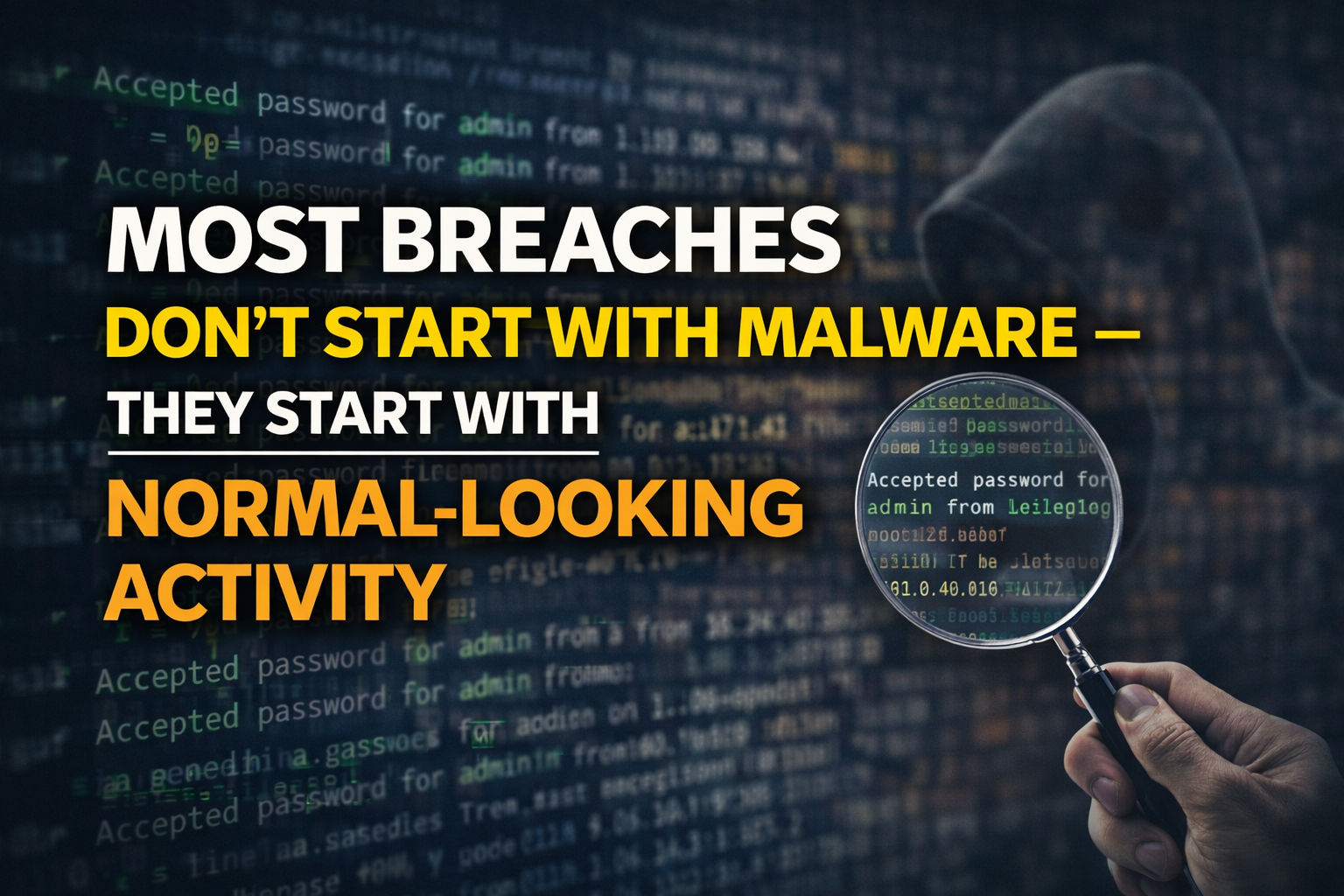Most Breaches Don’t Start With Malware — They Start With Normal-Looking Activity