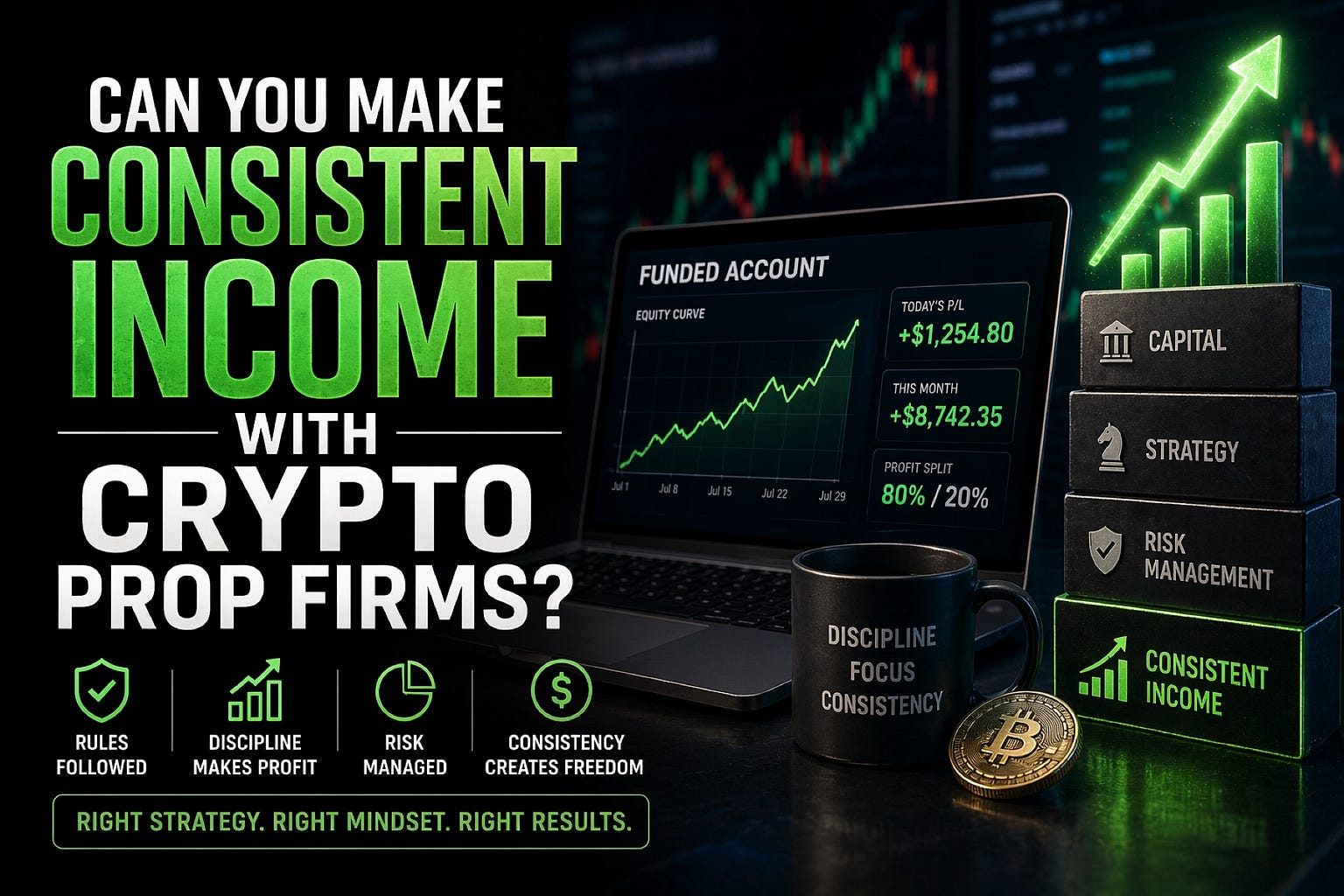 Can You Make Consistent Income with Crypto Prop Firms?